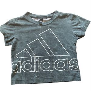 Adidas Athletic Black and White Croptop